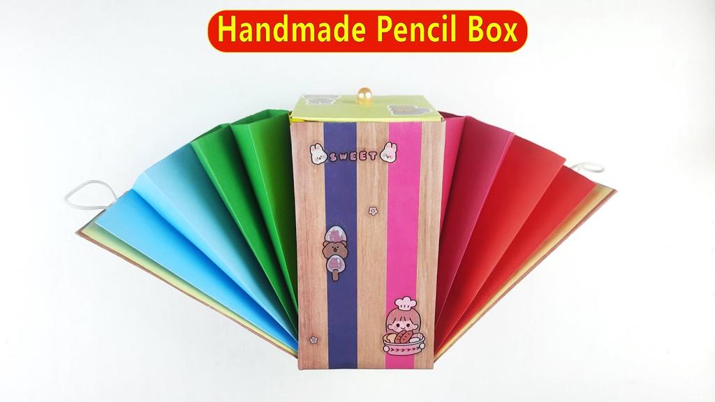 'Video thumbnail for DIY Handmade Pencil Box I Tutorial - Easy Paper Crafts'